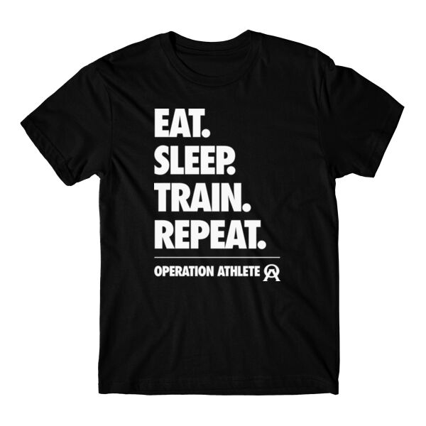 EAT SLEEP TRAIN REPEAT - T-SHIRT - $Z7Q5L7$ Thumbnail